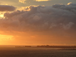 SX16465 Sunset over Porthcawl from Ogmore by Sea.jpg